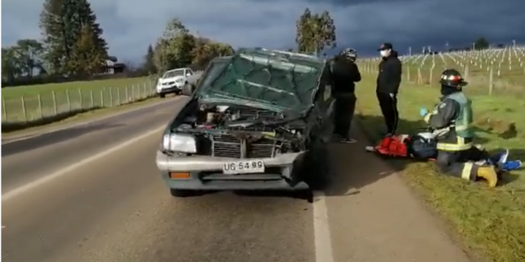 Tres personas lesionadas en accidente de tránsito ocurrido en Ruta U-160