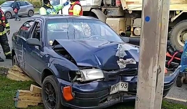 Colisión vehicular dejó a una mujer lesionada en Rahue Bajo