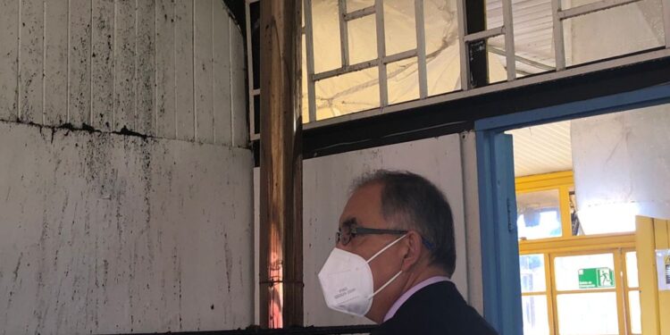 Daños menores causó amago de incendio en Escuela Deportiva de Ovejería en Osorno