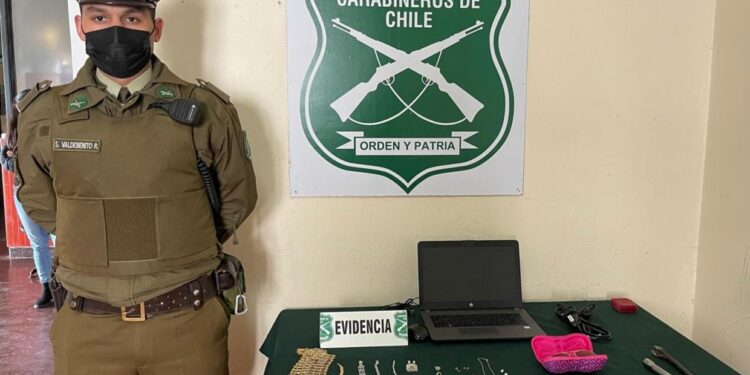 Carabineros detuvo a dos sujetos por receptación en el centro de Osorno