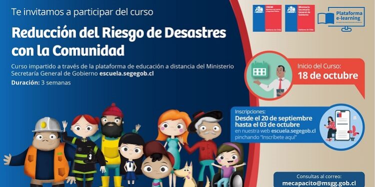 Invitan a dirigentes sociales a capacitarse en reducción del riesgo de desastres