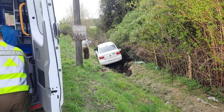 Volcamiento en la ruta U-55 dejó una persona lesionada