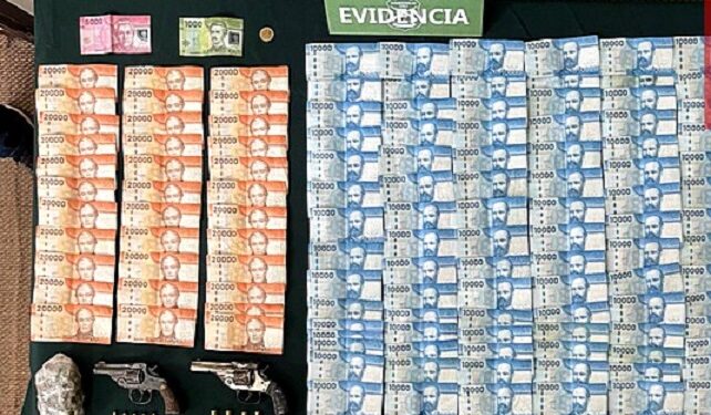 Osorno: Decomisan armamento dinero y drogas en operativo de Carabineros