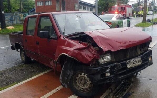 Osorno: Una persona resultó lesionada en un accidente vehicular