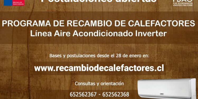 Seremi del Medio Ambiente invita a postular a nuevo llamado de Recambio de Calefactores Eléctricos en Osorno