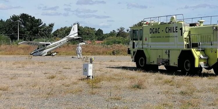Aeródromo de Cañal Bajo de Osorno retoma operaciones tras incidente de avioneta