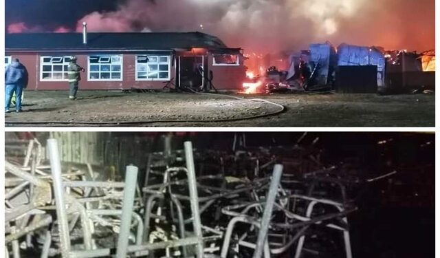 Incendio destruyó la escuela rural Julio Mohr Schüler en San Pablo