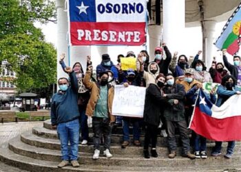 Osorno: Protestan en Plaza de Armas por detención de dos ex cooperados de Rupanco
