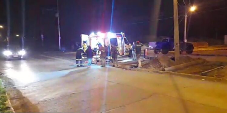 Repartidor de comida resultó lesionado tras colisión vehicular en Osorno 