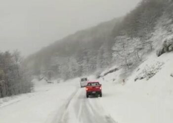 Suspenden tránsito en paso Cardenal Samoré por caída de nieve en la ruta