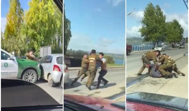 Hombre acusado de VIF en Castro intentó darse a la fuga por la ruta 5 