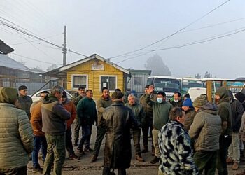 Osorno: Microbuses línea 7 paralizan recorridos en desacuerdo con medidas adoptadas por su empresa 