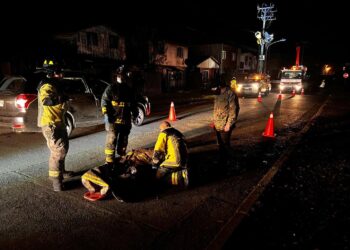 Osorno: Persona quedó con diversas lesiones tras caer a ducto del desagüe 
