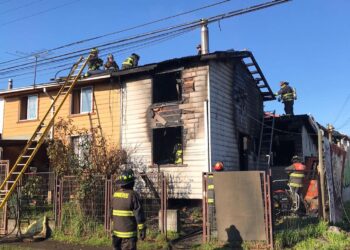 Incendio dejó una familia damnificada en Osorno: no hubo lesionados