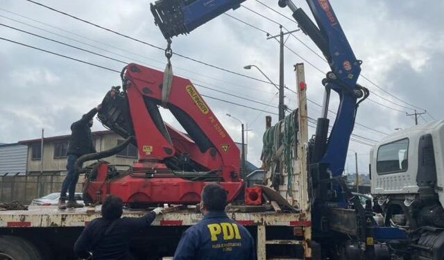 PDI recupera en Puerto Montt grúa robada en la región de O’Higgins