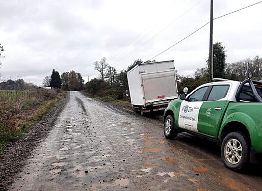 Encuentran camión robado a empresa de encomiendas en Osorno