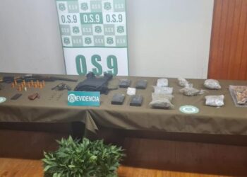 Detienen a sujeto con 4 kilos de cocaína, arma de fuego y hongos alucinógenos en Puerto Montt