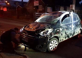 Vehículo volcó este sábado en Osorno: conductor estaba bajo los efectos del alcohol