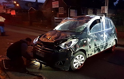 Vehículo volcó este sábado en Osorno: conductor estaba bajo los efectos del alcohol