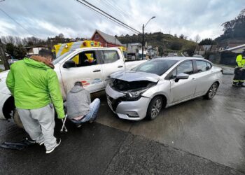 Osorno: Accidente de tránsito se registró en calle Santiago con Victoria