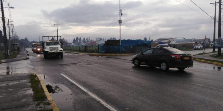Instalarán luces led en cruce La Misión con Bahía Mansa en Rahue Alto Norte de Osorno