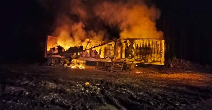 Ataque incendiario se registró en sector Retén Cunco Mashue en La Unión 