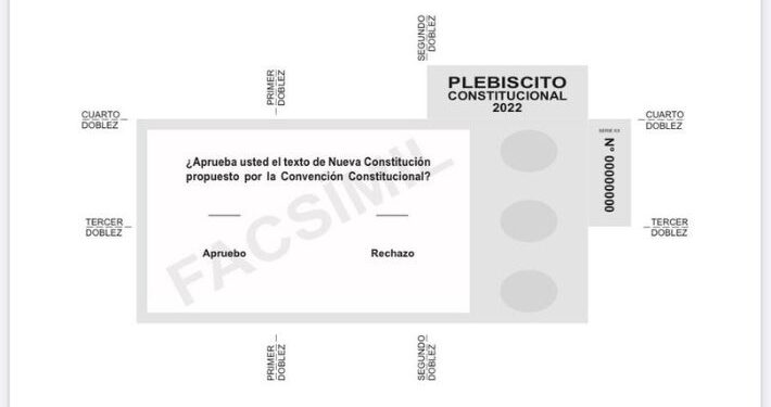 Servel publica imagen de cómo lucirá la papeleta que se usará en Plebiscito
