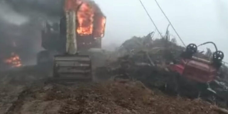 Camiones y una grúa destruidos en dos nuevos ataques en Angol, reinvicados por la CAM