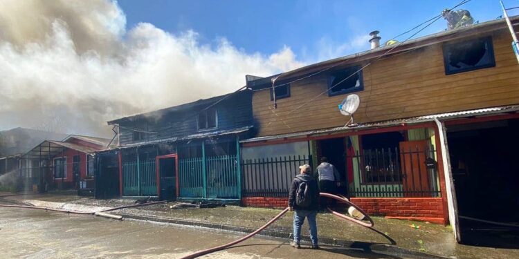 Osorno: Incendio dejó seis damnificados en sector Rahue Alto&nbsp;
