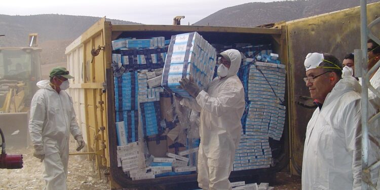 Aduanas destruye 772 millones de cigarrillos de contrabando&nbsp;