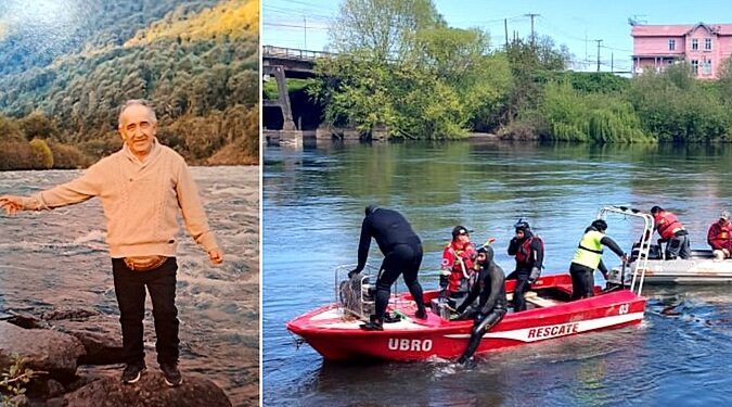 Inicia búsqueda en río Rahue de hombre desaparecido en Osorno