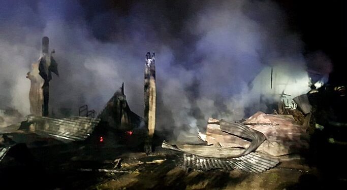 Osorno: Incendio destruyó vivienda en sector Caipulli