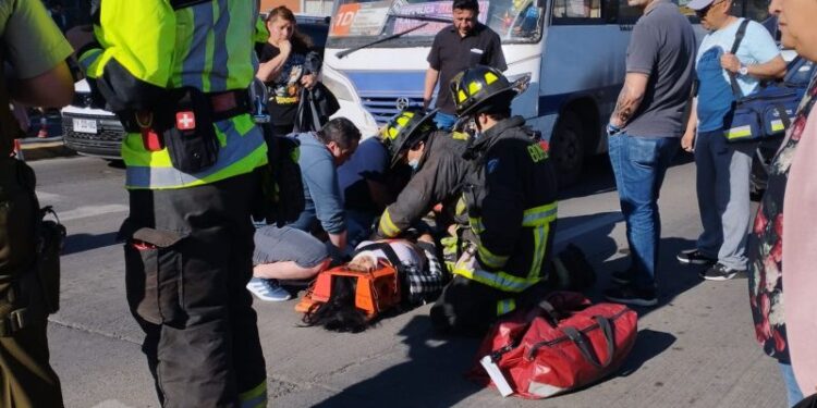 Joven quedó con lesiones tras ser atropellada por microbús en Osorno&nbsp;