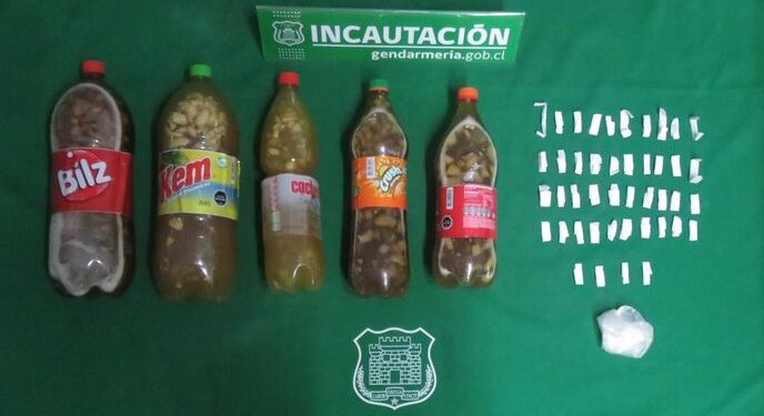 Incautan 44 dosis de droga, celulares y alcohol artesanal en cárcel de Osorno