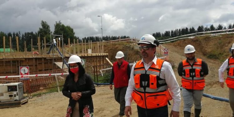 Purranque: 50% de avance llevan obras en planta de tratamiento de aguas servidas 