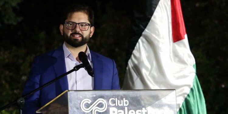 Presidente Boric anuncia que Chile abrirá una embajada en Palestina