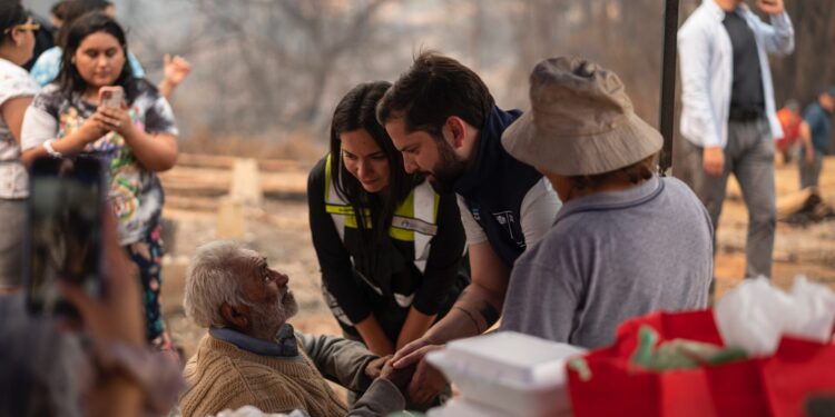 Boric pagará Bono de Recuperación para afectados por incendios forestales