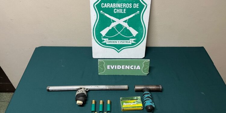 Hombre es detenido tras portar arma de fuego artesanal en Osorno