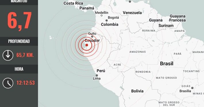 Fuerte sismo en zona costera de Ecuador: SHOA descarta tsunami en Chile