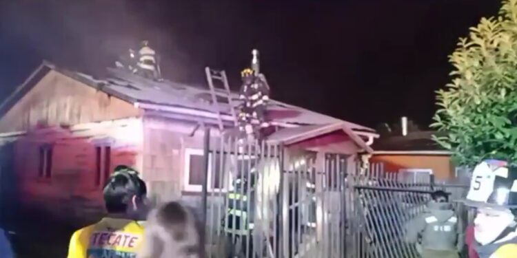 Adulto mayor quedó lesionado tras incendio este jueves en Osorno