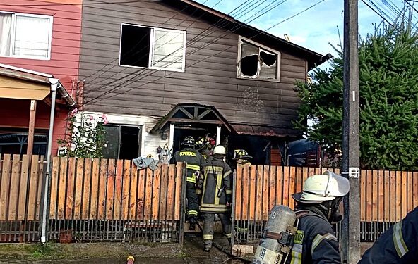 Incendio dejó una vivienda siniestrada en el sector Francke