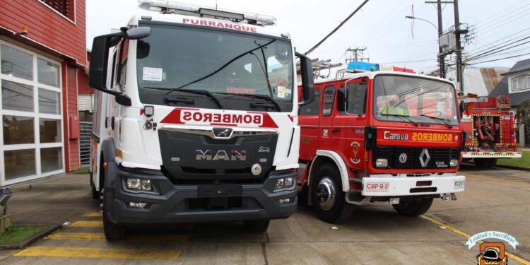 Nuevo carro bomba de la segunda compañía de  Bomberos de Purranque ya está operativo