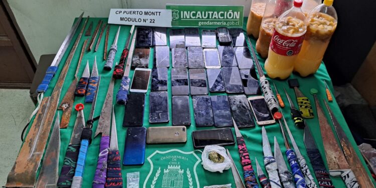 Décimo allanamiento nacional simultáneo a cárceles dejó 19 armas blancas incautadas en Osorno