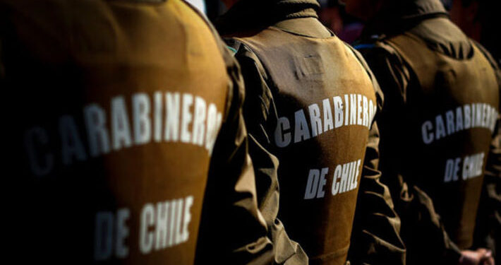 Sujetos disparan a caseta de carabineros en Vilcún: Se encontró un lienzo en el lugar