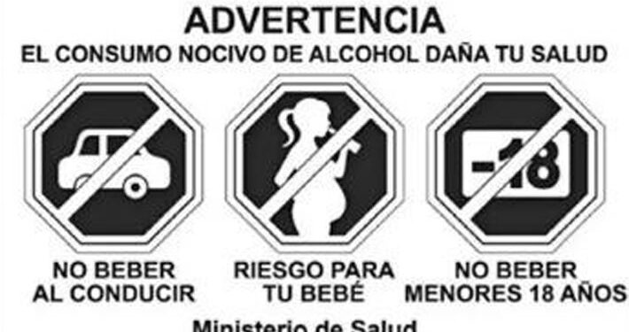 Sellos de advertencia en bebidas alcohólicas entrarán en vigencia a mediados de 2024