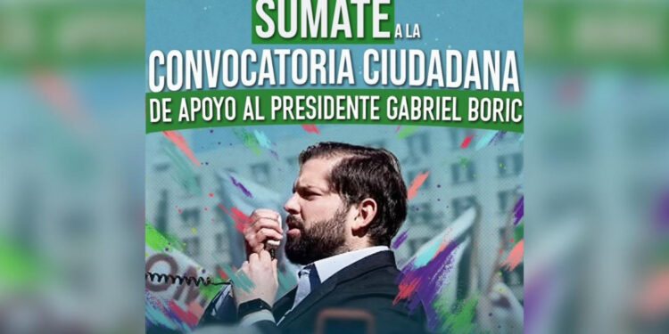 Convocan manifestaciones pro y anti Boric frente a La Moneda