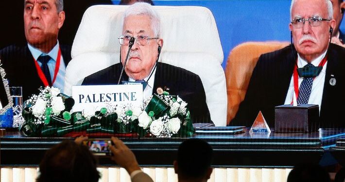 Presidente palestino en Cumbre de la Paz: «Nunca nos iremos de nuestra tierra y resistiremos hasta el final»