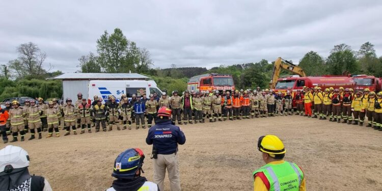 Más de 140 voluntarios realizan primer simulacro por incendios forestales en provincia de Osorno