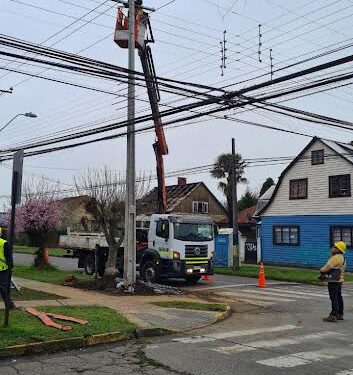 Suspenderán suministro eléctrico en sector oriente de Osorno por mantenimiento