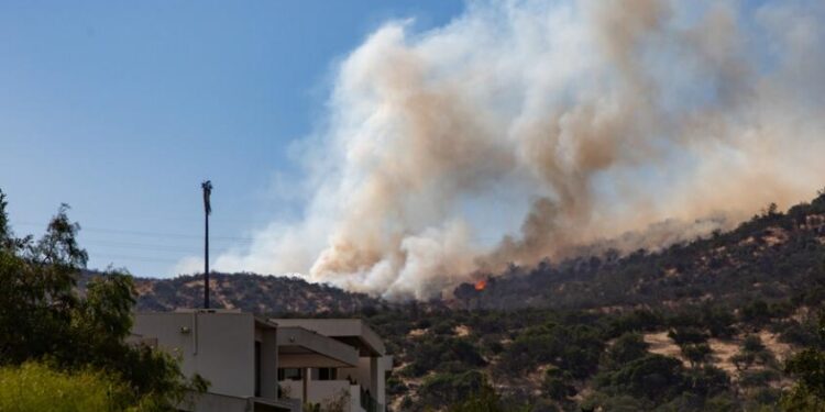 Encuentran bidones y acelerante en cerro donde se produjo el incendio forestal de Lo Barnechea y Colina